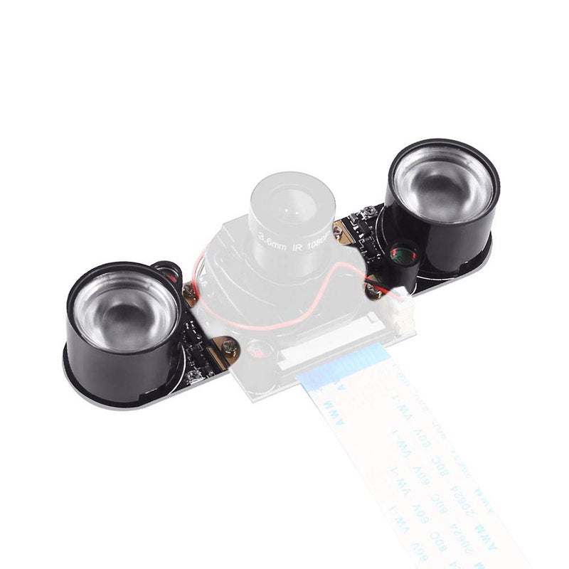 DORHEA 2 Pcs Infrared LED Light Board Module for Raspberry Pi Camera Night Vision, 3W 850 IR High Power Night Vision Infrared Illuminator with Adjustable Resistor for Raspberry Pi Camera - Image 4